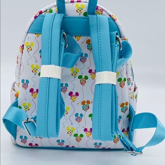 Disney Parks WDW 50th Anniversary Retro Vault Balloons Loungefly Mini‎ Backpack